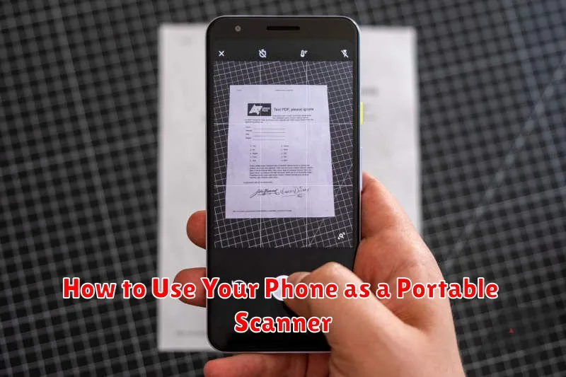 How to Use Your Phone as a Portable Scanner